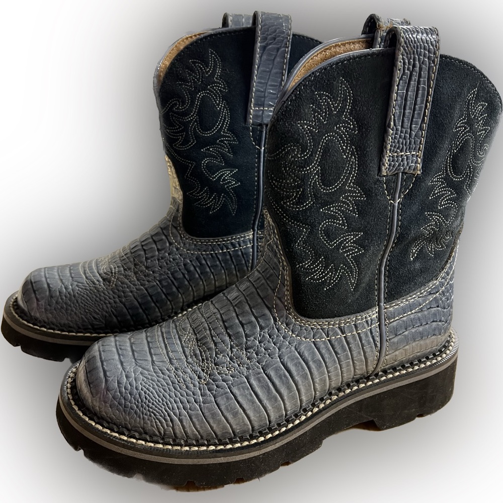 Ariat Fatbaby Women's Blue Cowboy Boots Size 7